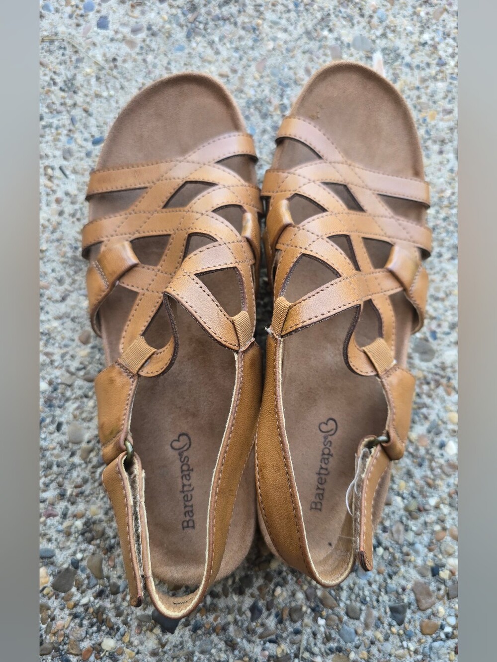 Baretraps Giovanna Brown Comfort Slingback Sandals Women's Size 7 - Picture 3 of 9